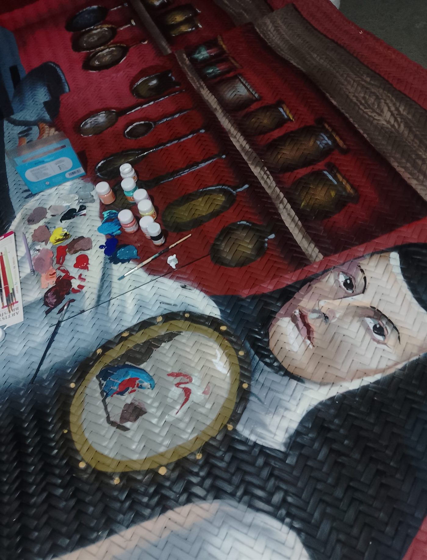 Detalle 5 del proyecto Sor Juana sobre petate