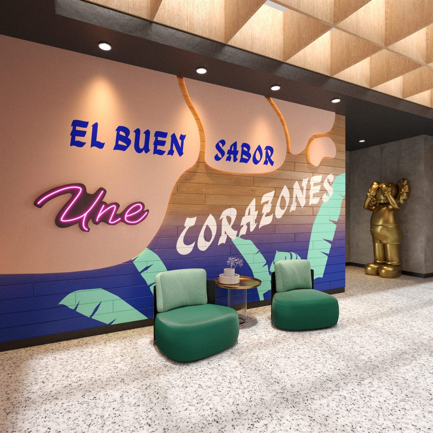 Detalle 1 del proyecto Antesala Tótem